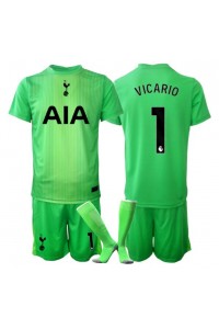 Tottenham Hotspur Guglielmo Vicario #1 Doelman Babytruitje Thuis tenue Kind 2025-26 Korte Mouw (+ Korte broeken)